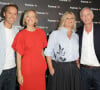 Cyril Féraud, Maya Lauqué, Flavie Flament et Julien Arnaud au photocall de la conférence de presse de rentrée de France Télévisions à Paris, France, le 4 septembre 2024. © Coadic Guirec/Bestimage