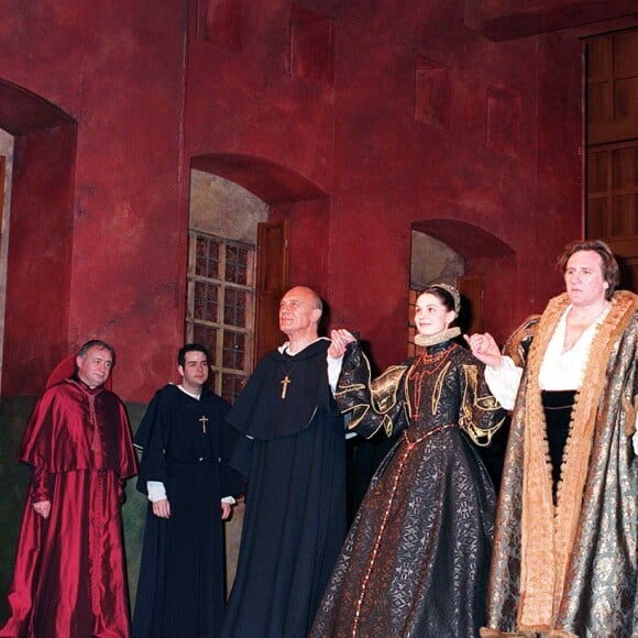 Gérard Depardieu, générale de la pièce de Théâtre "Les portes du ciel" avec Barbara Schulz, Bethsabee Attali, Jean-Michel Dupuis et Jean-Marie Winling