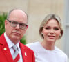 Nouvelle mission pour Albert et Charlene de Monaco
Le Prince Albert II de Monaco et la Princesse Charlène de Monaco pour la cérémonie d'ouverture des Jeux Olympiques de Paris (JO). Paris © Dominique Jacovides - Pierre Perusseau / Bestimage