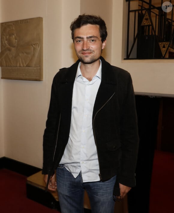 Nathan Devers lors de la Grande Conférence du collectif agirensemble à l'occasion de la présentation du livre de BHL "Solitude d'Israël" à la salle Pleyel à Paris le 19 mars 2024. © Marc Ausset-Lacroix / Bestimage 