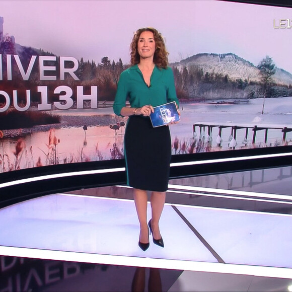 Illustration du 1er journal de 13h présenté par Marie-Sophie Lacarrau et diffusé sur TF1 en direct , Paris, le 4 janvier 2020