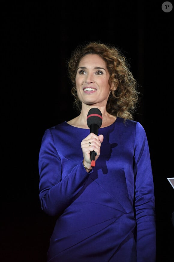 Marie-Sophie Lacarrau - Concert anniversaire des 130 ans de la Tour Eiffel à Paris, qui sera diffusé le 26 octobre sur France 2. Le 2 octobre 2019. © Pierre Perusseau/ Bestimage 