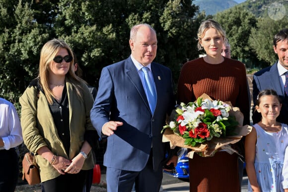 Le prince Albert II de Monaco et la princesse Charlene, présidente de la SPA monégasque, ont inauguré le nouveau refuge de la SPA de Monaco à Peille, le 16 septembre 2024. © Bruno Bebert / Bestimage 