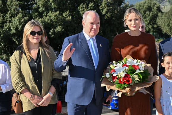 Le prince Albert II de Monaco et la princesse Charlene, présidente de la SPA monégasque, ont inauguré le nouveau refuge de la SPA de Monaco à Peille, le 16 septembre 2024. © Bruno Bebert / Bestimage 