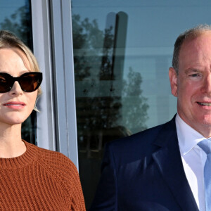 Le prince Albert II de Monaco et la princesse Charlene, présidente de la SPA monégasque, ont inauguré le nouveau refuge de la SPA de Monaco à Peille, le 16 septembre 2024.© Bruno Bebert / Bestimage 