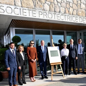 Le prince Albert II de Monaco et la princesse Charlene, présidente de la SPA monégasque, ont inauguré le nouveau refuge de la SPA de Monaco à Peille, le 16 septembre 2024.© Bruno Bebert / Bestimage 