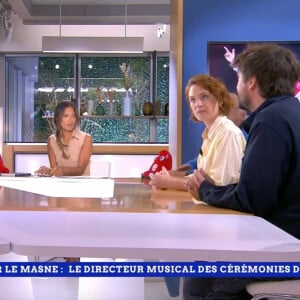 Victor Le Masne, sur le plateau de "C l'hebdo" sur France 5 face à Aurélie Casse.