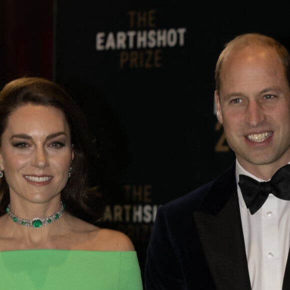 Le prince William, prince de Galles, et Catherine (Kate) Middleton, princesse de Galles, assistent à la 2ème cérémonie "Earthshot Prize Awards" à Boston, le 2 décembre 2022. 