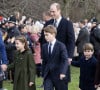 Et la rencontre avec Alizée, la femme de leur oncle James Middleton, ne s'est pas déroulée comme prévu 
Le prince William, prince de Galles, et Catherine (Kate) Middleton, princesse de Galles, avec leurs enfants le prince George de Galles, la princesse Charlotte de Galles et le prince Louis de Galles lors de la messe à Sandringham le 25 décembre