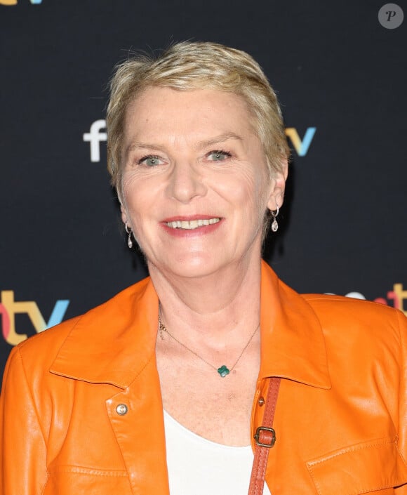 Elise Lucet au photocall pour la conférence de presse de rentrée de France TV à la Grande Halle de la Villette à Paris, France, le 11 juillet 2023. © Coadic Guirec/Bestimage 