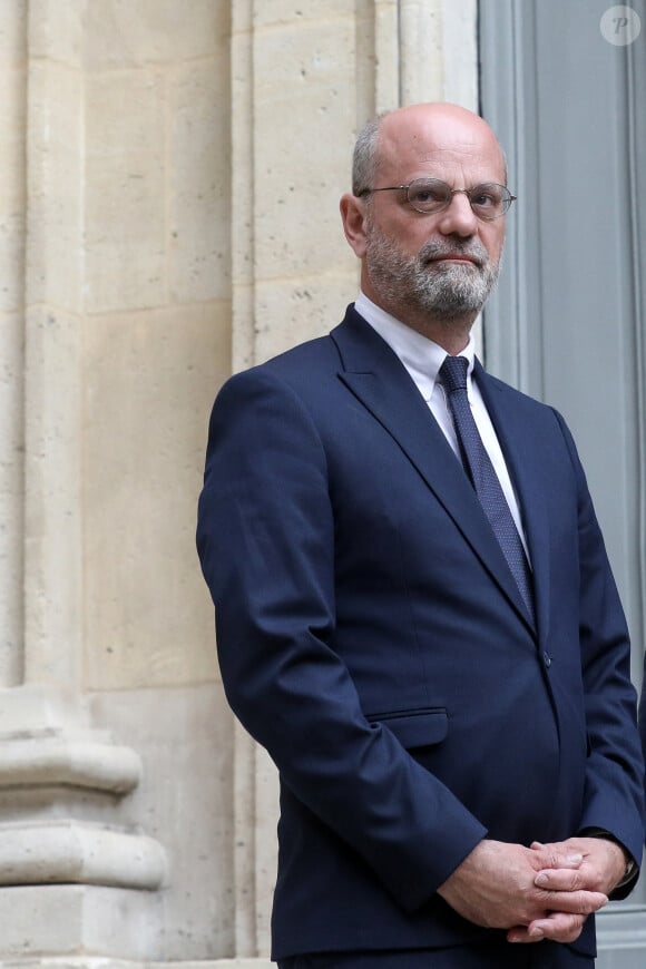 Passation de pouvoir entre Pap Ndiaye nouveau ministre de l'education nationale et de la jeunesse, et jean Michel Blanquer, minnistre de l'Education sortant, au ministere de l'Education nationale, Paris, France, le 20 mai 2022.© Stéphane Lemouton/Bestimage