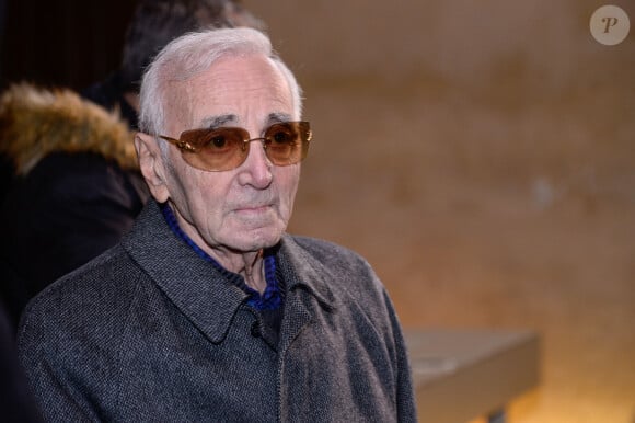 "On est très contents" assure le fils de Charles Aznavour
 
Charles Aznavour assistant à la 157e vente aux enchères de vins de charité aux Hospices de Beaune, le 19 novembre 2017. Julien Reynaud/APS-Medias/ABACAPRESS.COM