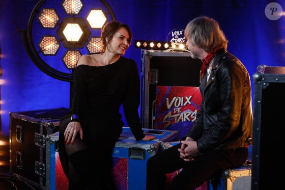 Exclusif - Julia Vignali, Fred (Renaud) - Enregistrement de l'émission "Voix de stars" présentée par J.Vignali, diffusée le 20 septembre à 21h10 sur France 3 © Christophe Clovis / Bestimage