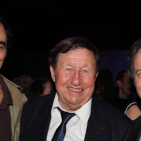 Didier Roustan, Guy Roux, Daniel Russo - Exclusif - Prix special - Soiree des 80 ans de Michel Hidalgo (ancien selectionneur de l'equipe de France de football) au Palais Maillot a Paris le 25 mars 2013.