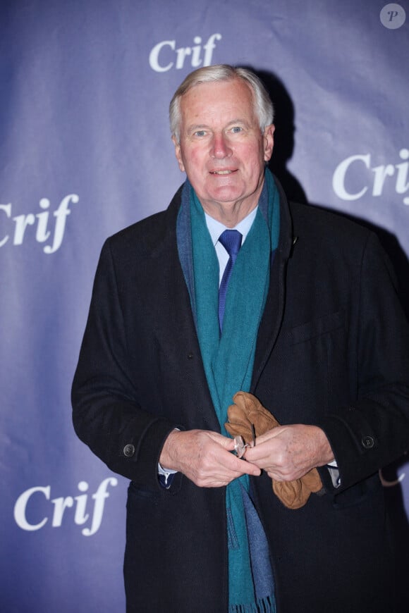 Michel Barnier - Photocall du 37ème dîner annuel du conseil représentatif des institutions juives de France (CRIF) au Carrousel du Louvre à Paris. © Jonathan Rebboah / Panoramic / Bestimage