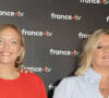 Damien Thévenot, Maya Lauqué, Flavie Flament et Julien Arnaud au photocall de la conférence de presse de rentrée de France Télévisions à Paris, France, le 4 septembre 2024. © Coadic Guirec/Bestimage