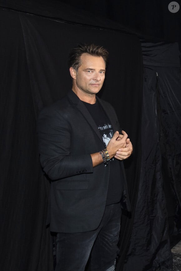 David Hallyday - Backstage de l'enregistrement de l'émission "La Chanson secrète 5" à Paris. © Gaffiot-Perusseau / Bestimage 