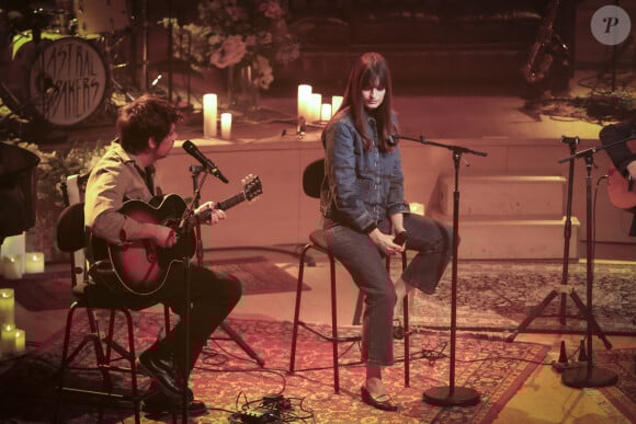 Exclusif - Clara Luciani - "Messages personnels" , hommage à Françoise Hardy pour ses 80 ans, lors de la 3ème édition de l'Hyper Weekend Festival de radio France à Paris et diffusé sur France Inter. Un concert conçu par le compositeur Sage avec des nombreux artistes dont son fils Thomas Dutronc le 28 janvier 2024. © Jack Tribeca / Bestimage No Web - Belgique et Suisse