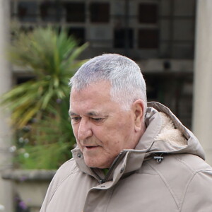 Jean-Marie Bigard - Obsèques de P.Laffont dans la salle de la Coupole du cimetière du Père-Lachaise à Paris, le 23 août 2024. L'animateur de télévision est décédé le 7 août 2024 à l'âge de 84 ans. © Dominique Jacovides / Bestimage  