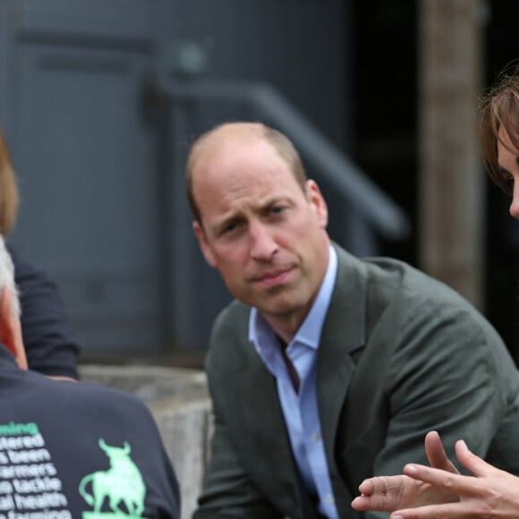 Le prince William et la princesse Kate (Middleton) de Galles en visite à l'association caritative We Are Farming Minds à Kings Pitt Farm à Hereford. Le 14 septembre 2023 