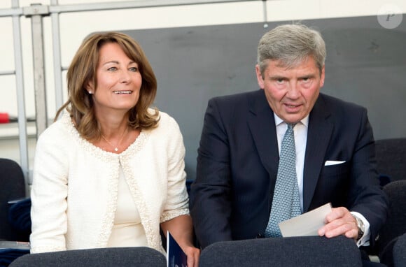 Carole Middleton, son mari Michael - La famille royale d'Angleterre assiste au festival "Coronation" a Buckingham Palace a Londres. Le 11 juillet 2013 