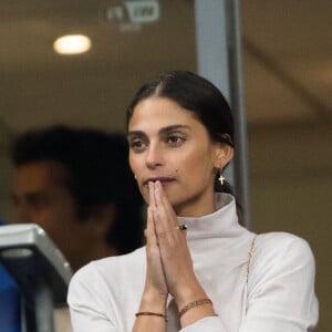 Tatiana Silva et guest dans les tribunes lors du match de qualification pour l'Euro2020 "France - Turquie (1-1)" au Stade de France. Saint-Denis, le 14 octobre 2019. © Cyril Moreau/Bestimage