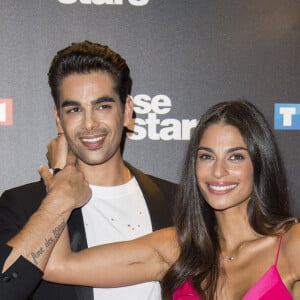 Tatiana Silva et son danseur Christophe Licata lors du photocall de présentation du jury et des nouveaux couples de "Danse avec les Stars" au siège de TF1 à Boulogne-Billancourt, le 28 septembre 2017. © Pierre Pérusseau/Bestimage