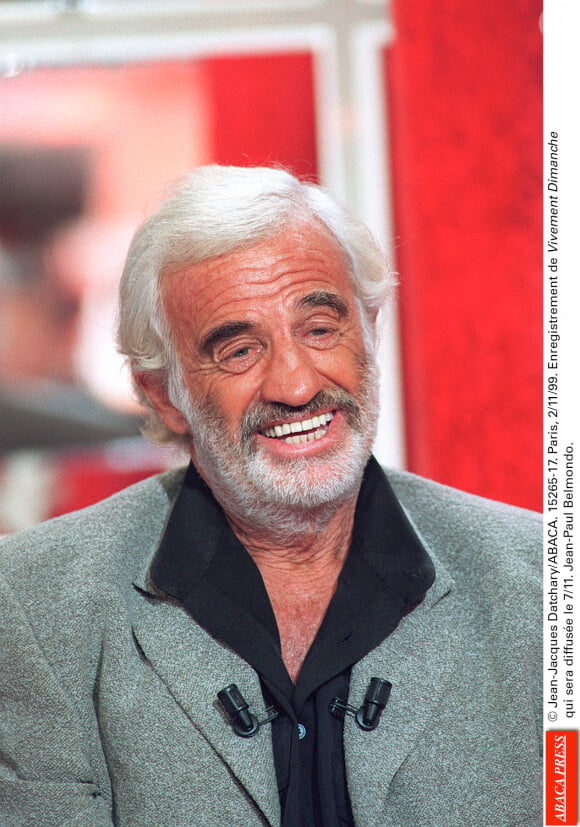 © Jean-Jacques Datchary/ABACA. 15265-17. Paris, 2/11/99. Enregistrement de Vivement Dimanche qui sera diffusŽe le 7/11. Jean-Paul Belmondo.