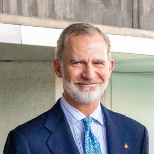 Le roi Felipe VI d'Espagne - La famille royale d'Espagne lors de la remise des prix Princesse de Gérone (Princess of Girona Awards) à Lloret del Mar le 10 juillet 2024.