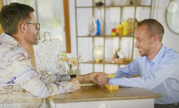 Christophe pendant ses speed-datings dans "L'amour est dans le pré". M6