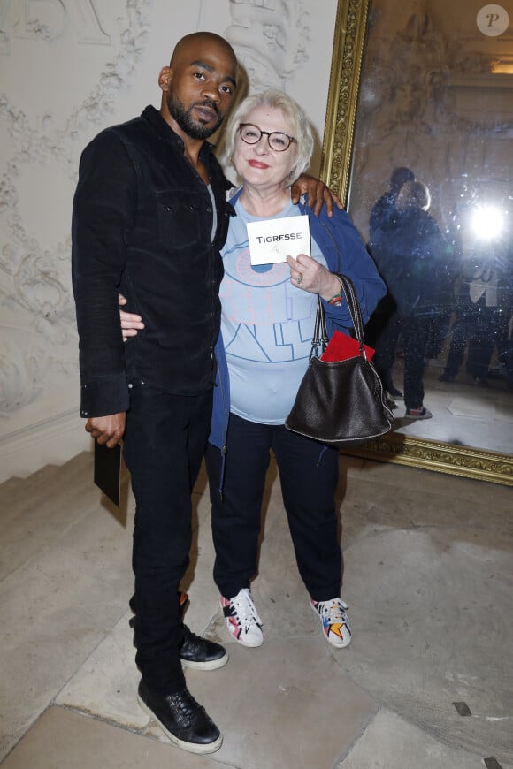 Rudy Berry; Josiane Balasko - People au defile Jean-Paul Gaultier lors de la fashion week Haute-Couture Automne-Hiver 2013/2014 a Paris le 3 juillet 2013. 