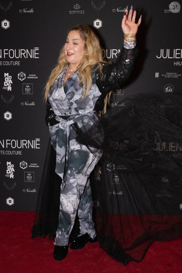 Marilou Berry assiste au défilé Julien Fournie Haute Couture Printemps/Été 2024 dans le cadre de la semaine de la mode de Paris le 23 janvier 2024 à Paris, France. Photo par Laurent Zabulon/ABACAPRESS.COM