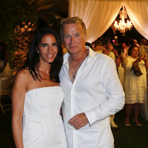 Exclusif - Franck Dubosc et sa femme Danièle - 21ème soirée blanche de Christophe Leroy aux Moulins de Ramatuelle le 8 juillet 2016. © Philippe Doignon / LMS / Bestimage 