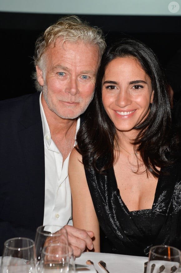 Franck Dubosc et sa femme Danièle - Dîner de gala de la première édition des prix "les Stéthos d'Or" en faveur de la Fondation pour la recherche en physiologie dont le docteur Frédéric Saldmann est le directeur scientifique à l'hôtel George V à Paris le 13 mars 2017. © Coadic Guirec/Bestimage 