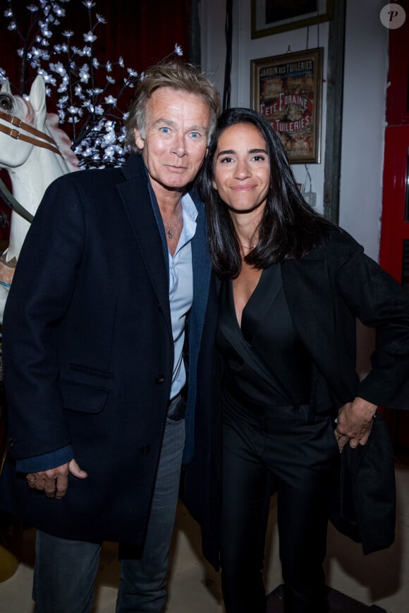 Franck Dubosc et sa femme Daniele - Soirée en l'honneur de Nathalie Baye, organisée par Louis Michel Colla, à La Chope des Puces, restaurant mythique de Marcel Campion à Saint-Ouen. Le 30 avril 2018 © Cyril Moreau / Bestimage 