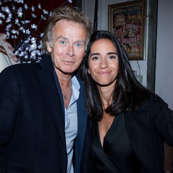 Franck Dubosc et sa femme Daniele - Soirée en l'honneur de Nathalie Baye, organisée par Louis Michel Colla, à La Chope des Puces, restaurant mythique de Marcel Campion à Saint-Ouen. Le 30 avril 2018 © Cyril Moreau / Bestimage 