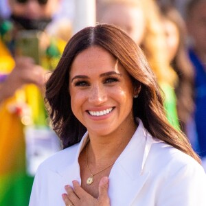 Le prince Harry et Meghan Markle assistent à une réception organisée par la ville de La Haye et le ministère néerlandais de la Défense, au Nations Home, la veille de l'ouverture des Invictus Games 2020 à Zuiderpark, La Haye, le 15 avril 2022.