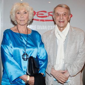 Exclusif - Salvatore Adamo et sa femme Nicole - Avant-première du documentaire "Uderzo, sur le divan d'astérix" qui sera diffusé le 15 septembre 2023 sur Canal + au cinéma Club de l'étoile à Paris, France, le 13 septembre 2023. © Christophe Clovis / Bestimage
