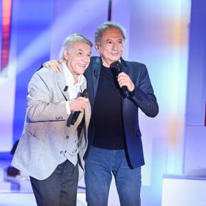 Exclusif - Salvatore Adamo et Michel Drucker - Enregistrement de l'émission "Vivement dimanche" au Studio Gabriel à Paris, présentée par M.Drucker et diffusée le 16 juin sur France 3 © Guillaume Gaffiot / Bestimage 