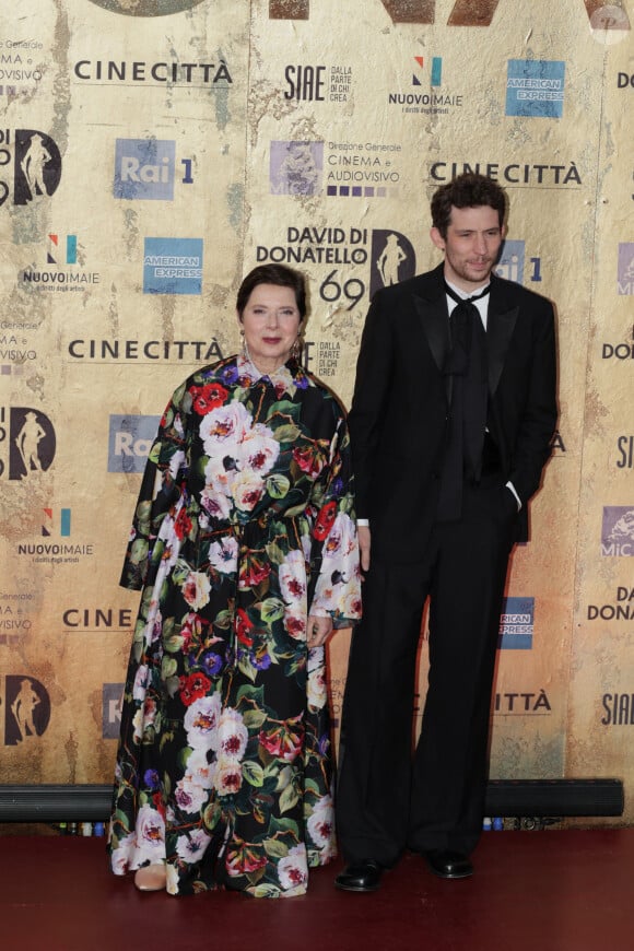 Isabella Rossellini et Josh O'Connor aux David di Donatello 2024