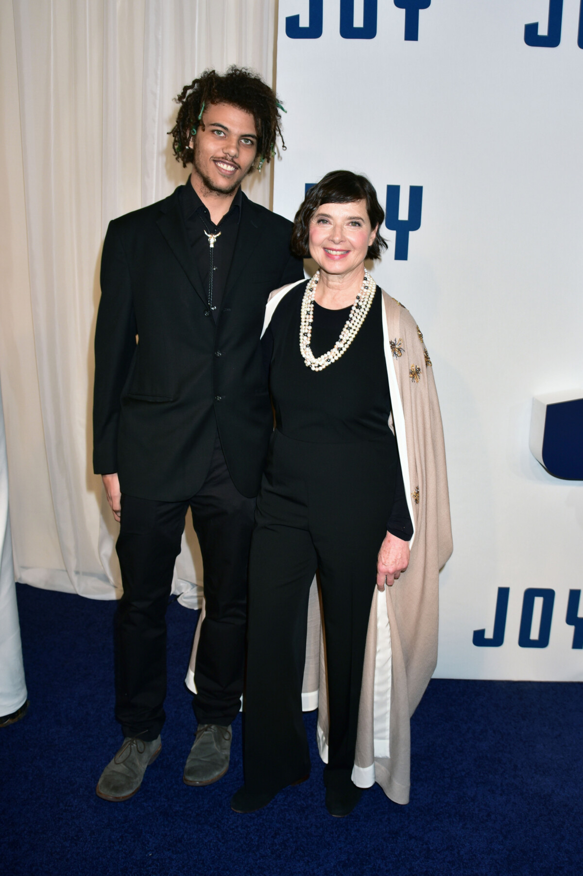 Photo : Isabella Rossellini et son fils adoptif Roberto Rossellini ...