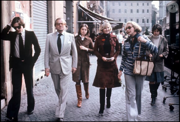 Archive - Ingrid Bergman avec ses filles Isabella, Isotta et Pia Lindstrom et son fils Roberto Jr.