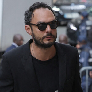 Roman de Kermadec, fils de Kate Berry - Arrivées aux obsèques de Jean-Yves Le Fur en l'église Saint-Roch à Paris, le 6 avril 2024. © Jacovides / Moreau / Bestimage 