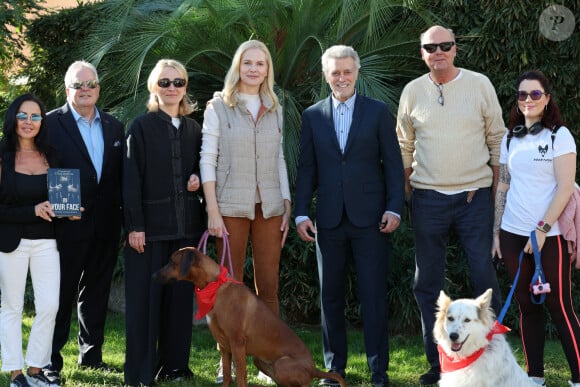 La princesse Naomi d'Orléans, duchesse d'Anjou, Chris DeRose et le prince Serge de Yougoslavie - La princesse Charlene de Monaco a participé au chapiteau de Fontvieille, à Monaco, le 5 octobre 2024