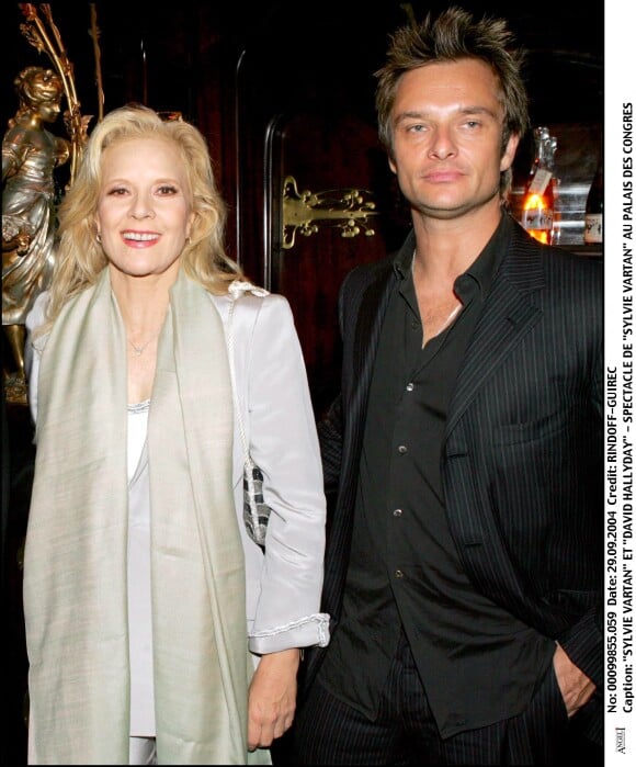 Sylvie Vartan et David Hallyday - Spectacle de Sylvie Vartan au Palais des Congrès.