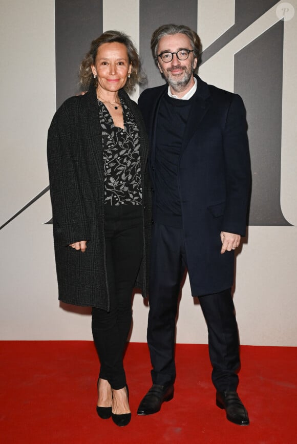 Exclusif - Pierre-Antoine Capton et sa femme Alexandra Bikialo - Photocall de l'avant-première du film "Les Trois Mousquetaires : D'Artagnan" aux Invalides à Paris le 21 mars 2023. © Guirec / Moreau / Jacovides / Bestimage