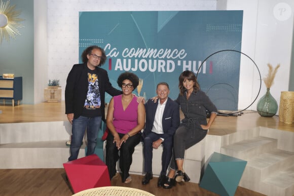 Exclusif - Laurent Karila, Amina Yamgnane, Marc Geiger, Faustine Bollaert - - La nouvelle saison de l'émission "ça commence aujourd'hui" sur France 2. Paris le 1er septembre 2023. © Jack Tribeca / Bestimage