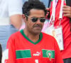 Jamel Debbouze et son fils Léon assistent à la demi-finale de football entre le Maroc et l'Espagne (1-2) lors des Jeux Olympiques de Paris2024 (JO) le 5 aout 2024.