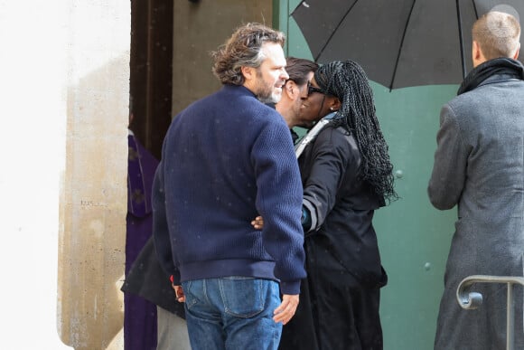 Ramatoulaye Diop, la compagne du défunt - Obsèques de Michel Blanc en l'église Saint-Eustache à Paris, le 10 octobre 2024. © Moreau / Jacovides / Bestimage