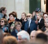 La troupe du Splendid était réunie ce jeudi 10 octobre, pour lui rendre un dernier hommage.
Gérard Jugnot lors de la cérémonie d'enterrement de l'acteur français Michel Blanc à l'église Saint Eustache à Paris, France, le 10 octobre 2024. Il est décédé le 4 octobre à la suite d'une crise cardiaque consécutive à un choc anaphylactique. Michel Blanc était connu pour son rôle du célibataire maladroit Jean-Claude Dusse dans le film " Les Bronzés " de 1978. Photo par Florian Poitout/ABACAPRESS.COM